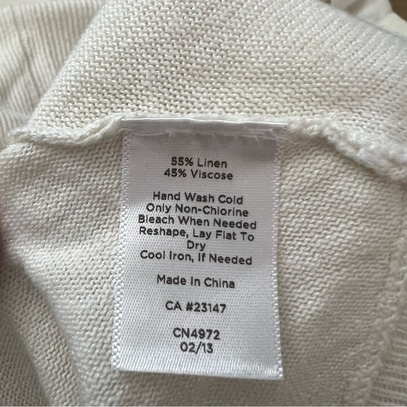 NWT Talbots Sweater Blouse Linen Blend Size 3X Dolman Sleeve Fall Lagenlook - Picture 7 of 7